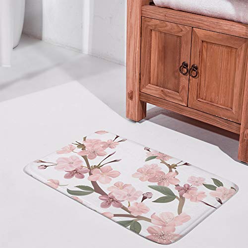 Tapis de bain antidérapant velours corail absorbant lavable - 3