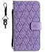 Produktbild SsHhUu Xiaomi Redmi 5 Plus Hülle, Echt PU Leder Hülle Kartenfach Standfunktion Magnet Ledertasche mit Schlaufenclip Schlüsselband für Xiaomi Redmi 5 Plus / 5+ (5.99") - Lila
