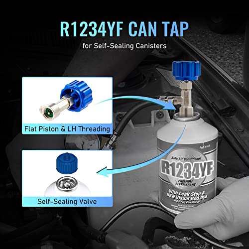 Omt R1234Yf Quick Coupler And R1234Yf Self Sealing Can Tap, Bundle #TOP5