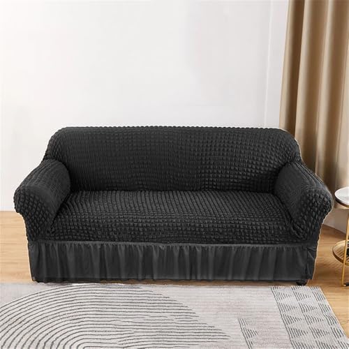 Housse de canapé en seersucker XL couleur 13 extensible à volants