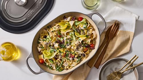 Image of Le Creuset Enameled Cast Iron Oval Casserole with Lid, 3.75 qt., Artichaut