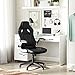 SONGMICS Silla de oficina ergonómica, Silla giratoria y de altura ajustable, Silla...