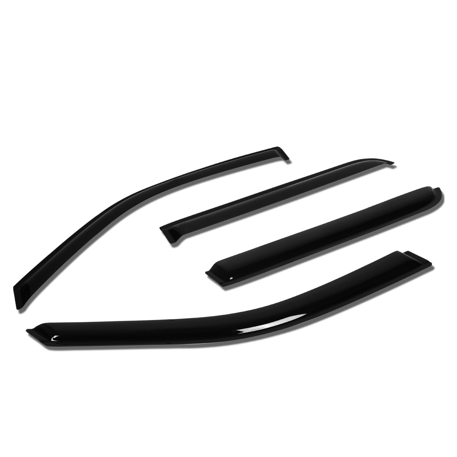 PM PERFORMOTOR 4 Pcs Vent Window Visor Deflector Rain/Sun Guard, Dark Smoke, Compatible with Explorer Sport Trac 2007-2010, PM-WS-0104