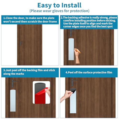 image for Sanbege 2 Pcs Door Scratch Protection Plate 4