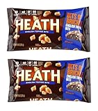 Heath English Toffee Bits O' Brickle Plenty to Share and Stock the Pantry, Fun to Snack on or to Cook with Gluten Free - (Pack of 2)
