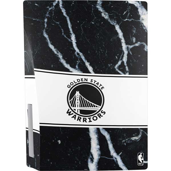 Skinit Decal Gaming Skin Compatible with PS5 Bundle - Officially Licensed NBA Golden State Warriors Marble Design