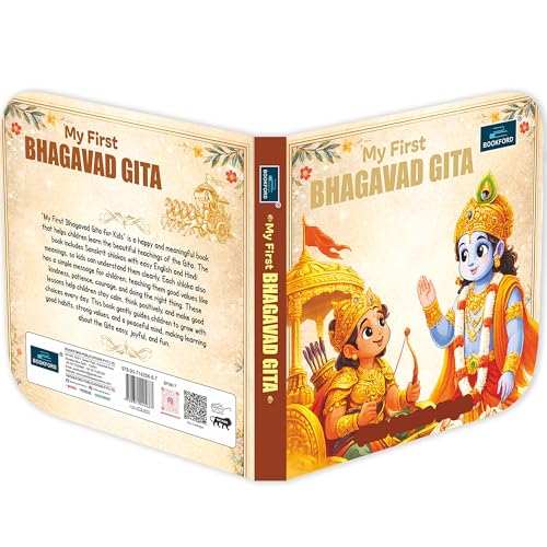 Image of My First Bhagavad Gita Board Book for Kids | Simple illustrated Bhagavad Gita in Hindi, Sanskrit and English for Daily Living - Ages 3+ Years