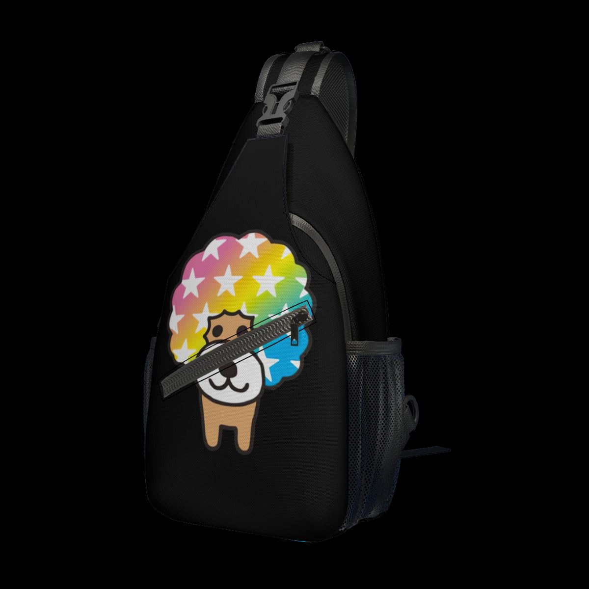 Amazon.co.jp: アフロ犬 ジムサック (2) ボディバッグ ワンショルダー