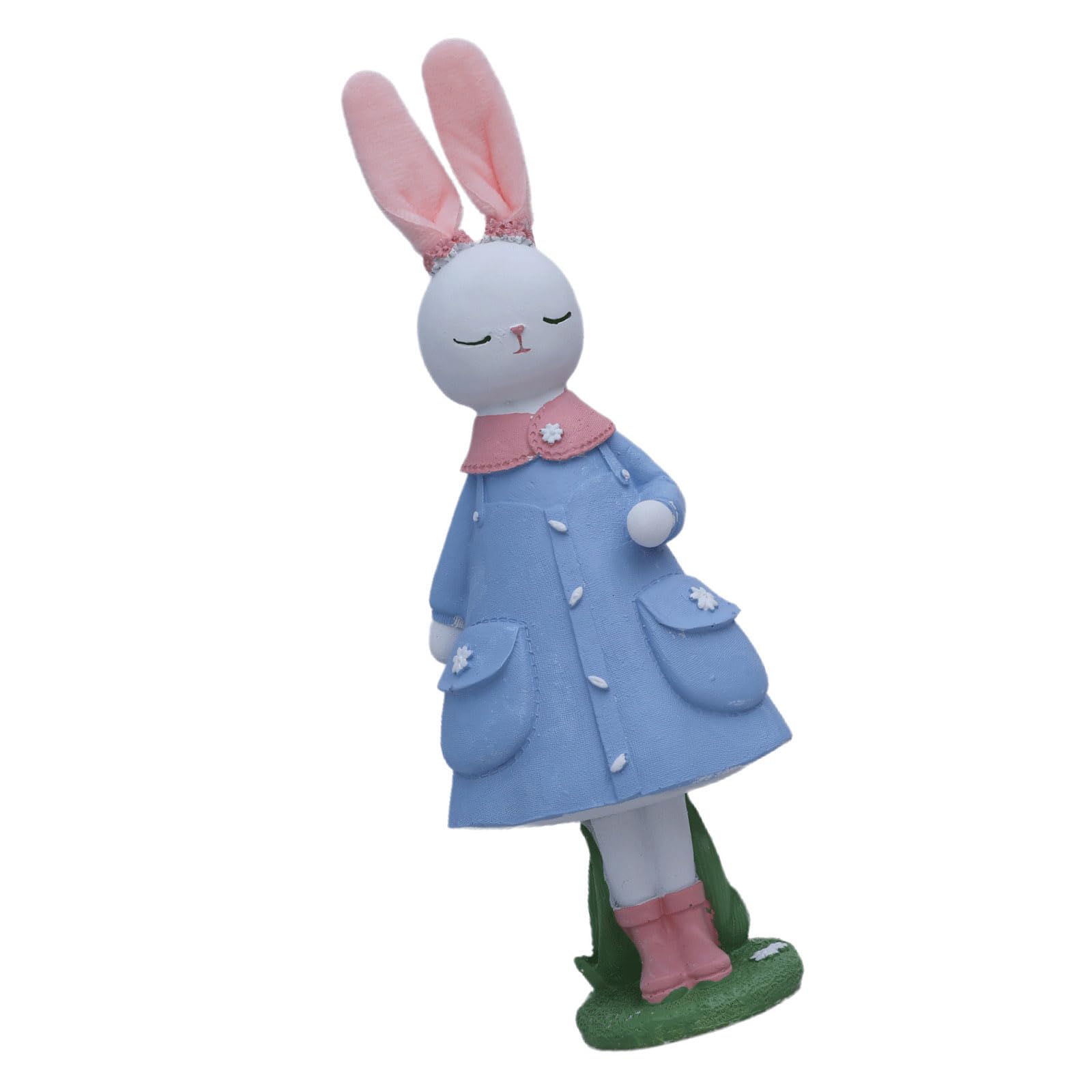 Jazuaiao Seasonal Rabbits Sculpture Sturdy Resin Accessory Seasonal Home Ornament Ideal for Easter Gathering and Display Home Decors for Easter
