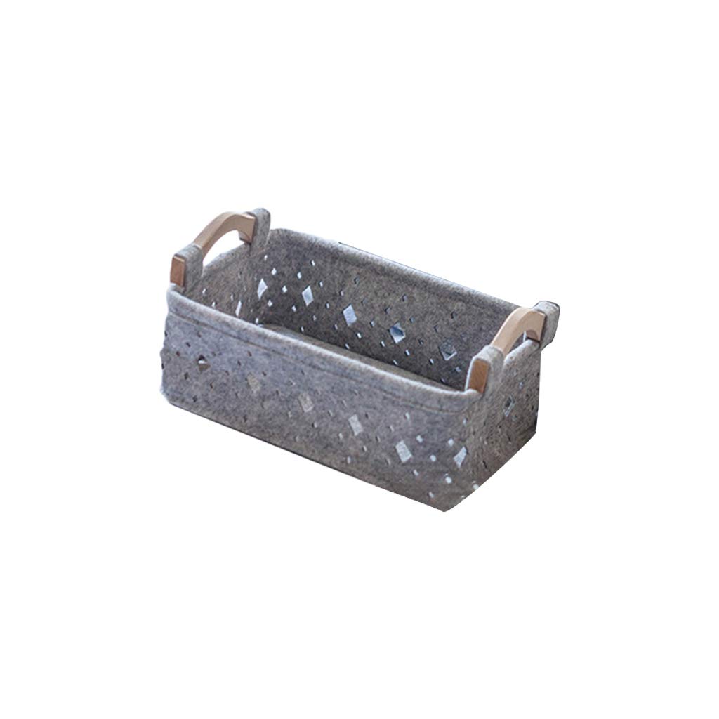 SZYDD Felt Hollow Storage Box Hollow Felt Storage Basket Storage Box Sundries Clothing Laundry Toy Storage Box Decoration