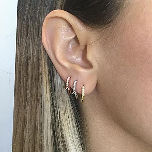 Stud Earrings, Small Stud Earrings, Cubic Zirconia Stud Earrings, Silver Gold Stud Earrings Set Butterfly Heart Earrings for Women Girls Men