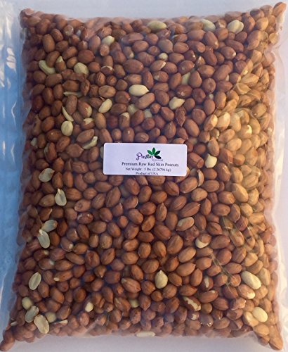 Pinstar Premium Raw Red Skin Peanuts, 5 Pounds