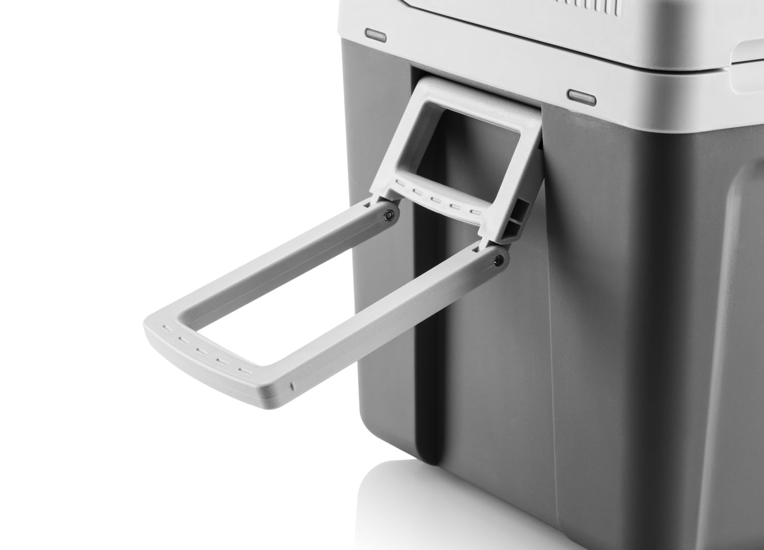 Hyundai Electronics Elektrische Kühlbox MC40E I 40L | 12V & 230V thermoelektrische Autokühlbox | Kühlen und Heizen bis 60°C | Leiser Betrieb | Trolley-Kühlwagen mit Rollen & ausziehbarem Griff