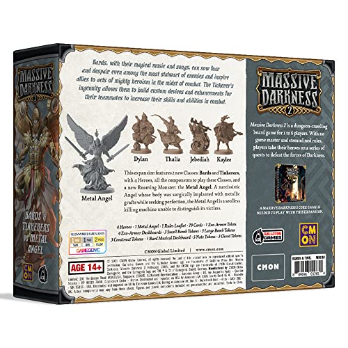 Massive Darkness 2 Bards and Tinkerers Vs. Metal Angel Expansion miniatura 3