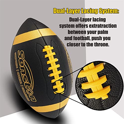 Senston Junior Size Football Size 6/ Leather Football With Pump #TOP2