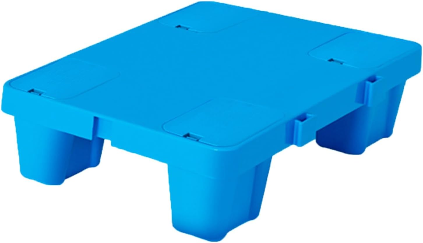 Plastic Pallet, Pallets Wear Resistant Blue HDPE, Waterproof Storage Pad for Supermarket Garage Warehouse Basement(50x50x12cm/20x20x5in)