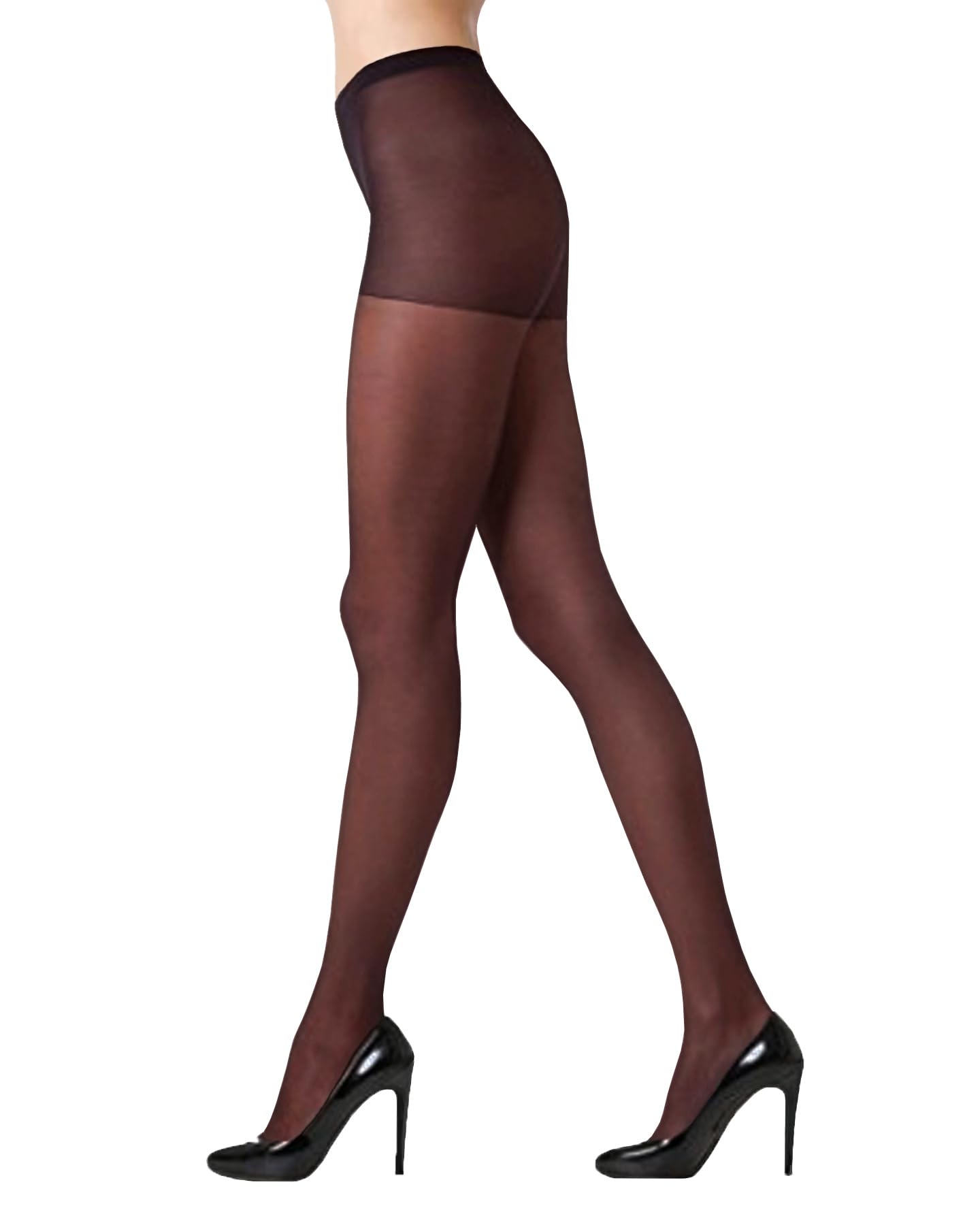 Lady Sofia Sheer Support Tights 20 Denier Covered Elastane Technology (XL, Brown)