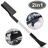 [page_title]-Eiskratzer Auto, Auto Eisschaber Eiskratzer Schneebürste, 2 in 1 Schneebesen Eiskratzer Multifunktionale Eisschaber für Autos Truck SUV