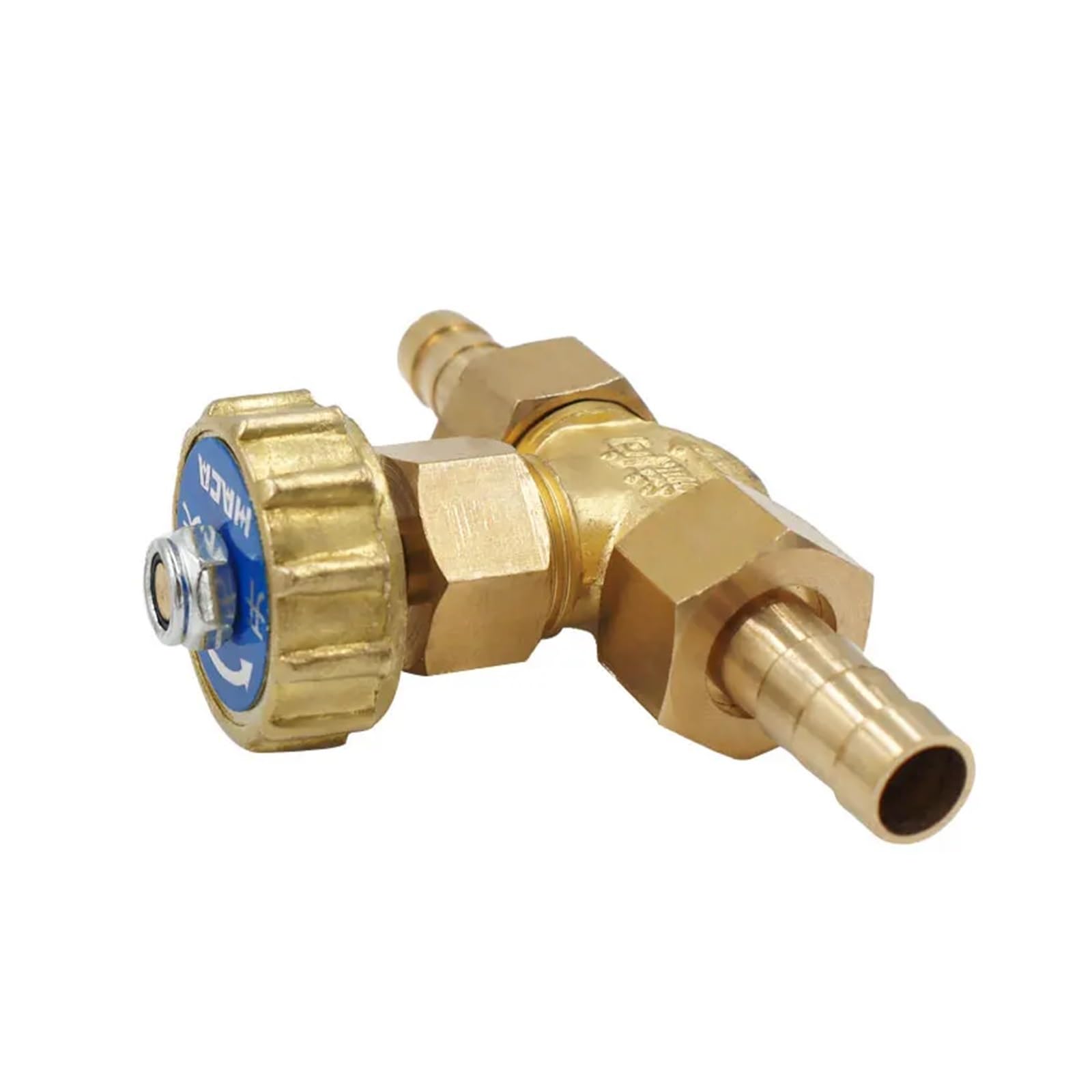 Tap Valve 8mm/10mm 1 Mpa Water Valve ID Hose Barb Brass Parallel Needle Valve for Gas Max Pressure(10mm)