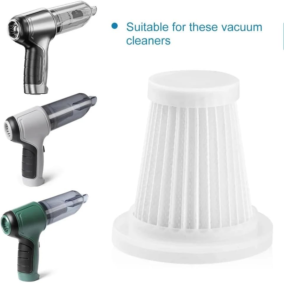 10/20pcs Reusable Car Vacuum Cleaner Accessories Washable Filters Handheld Vacuum Cleaner Accessories Reusable Parts Cleaning(20 PACK)