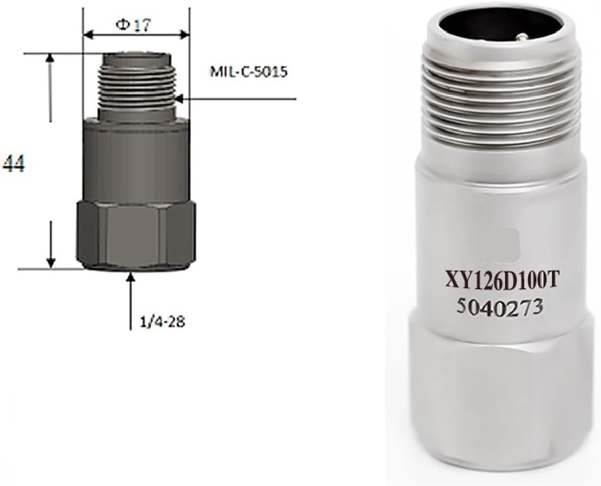 DEBLAN Vibration Acceleration Sensor XY126D100T Single axis Voltage Detection Module Sensor Vibration Element Measurement Range ±50g Sensitivity 100mV/g