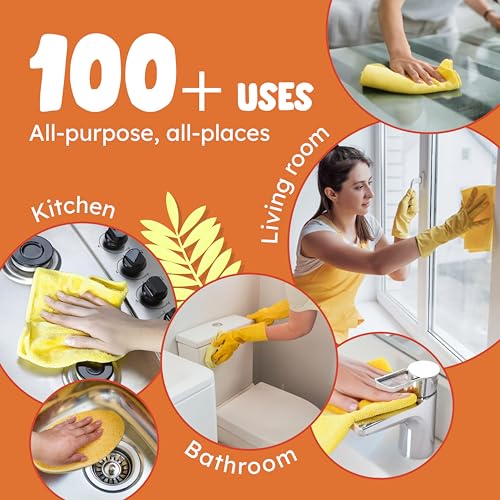 Image of Originally Yellow Lemon Vinegar All Purpose Cleaning Spray | Distilled Cleaning Vinegar | Plant-Derived All Purpose Cleaner | Living Room, Bathroom, & Kitchen | 16 Oz