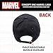 Marvel Logo Cotton Adjustable Dad Hat, Black, One Size