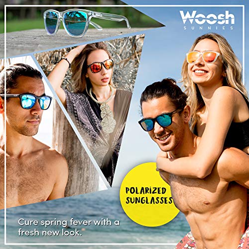 Image of Woosh Polarized Lightweight Sunglasses for Men and Women -Unisex Sunnies for Fishing Beach Running Sports and Outdoors