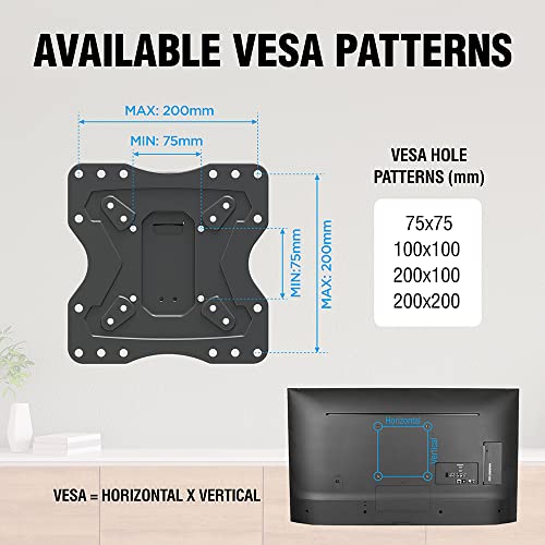 Image of ELG Full Motion TV Wall Mount for TVs 15'' to 58'', Holds up to 66.1lbs, 6-Way Swivel Tilt Cantilever | Boost Viewing with LED /LCD /Plasma Precision | Easy Setup, Sleek Modern Look! FULL20,Black
