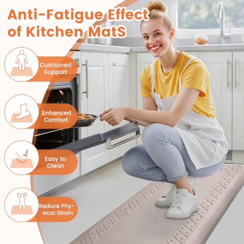 4/5 Inch Thicker Kitchen Mats Anti Fatigue Comfort Mat Standing Desk Rugs — view 5