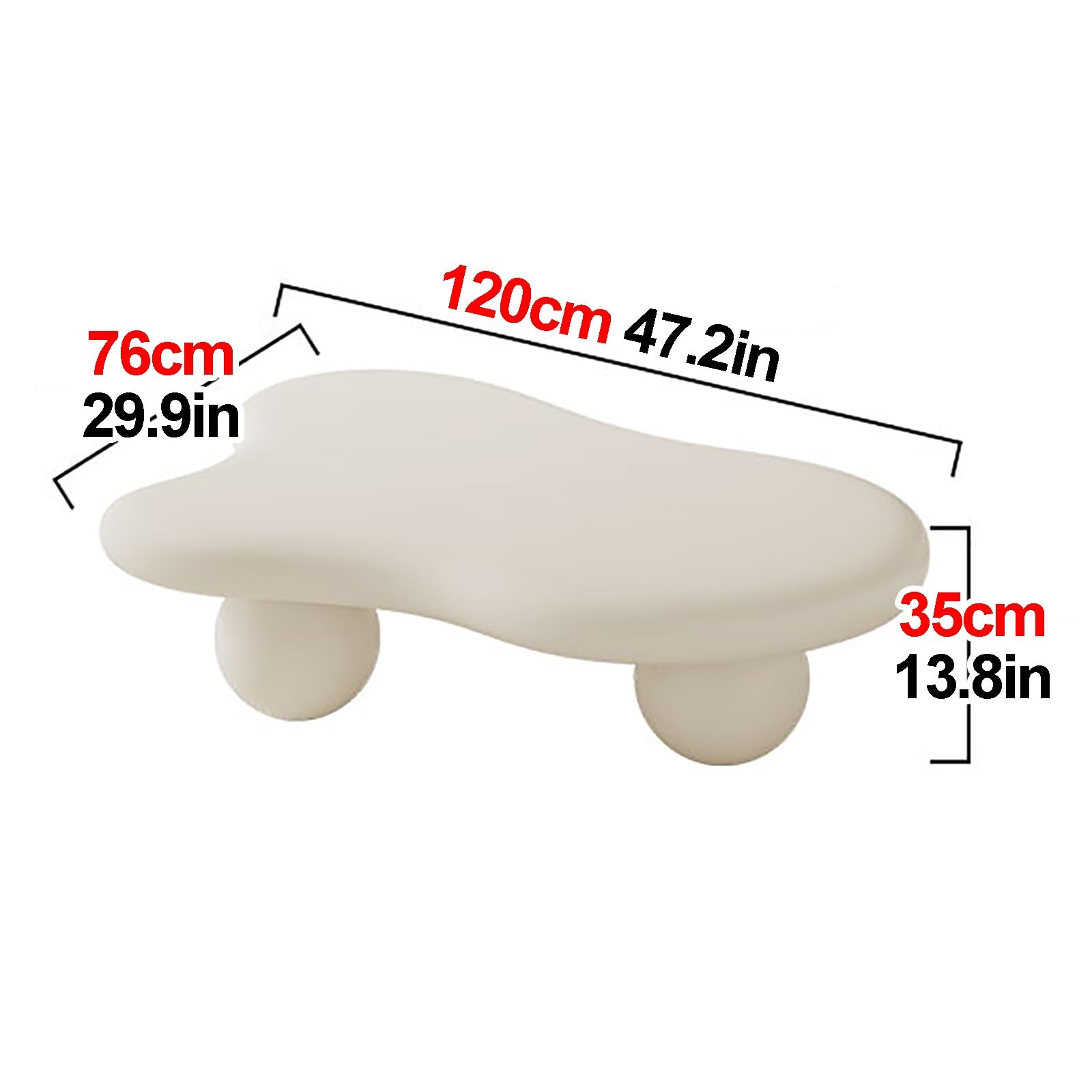 Tavolino da caffè moderno con 3 gambe per soggiorno, mobili di metà secolo, grazioso tavolino per camera da letto, appartamento, bar, balcone, studio, piccoli spazi, tavolino da tè per interni