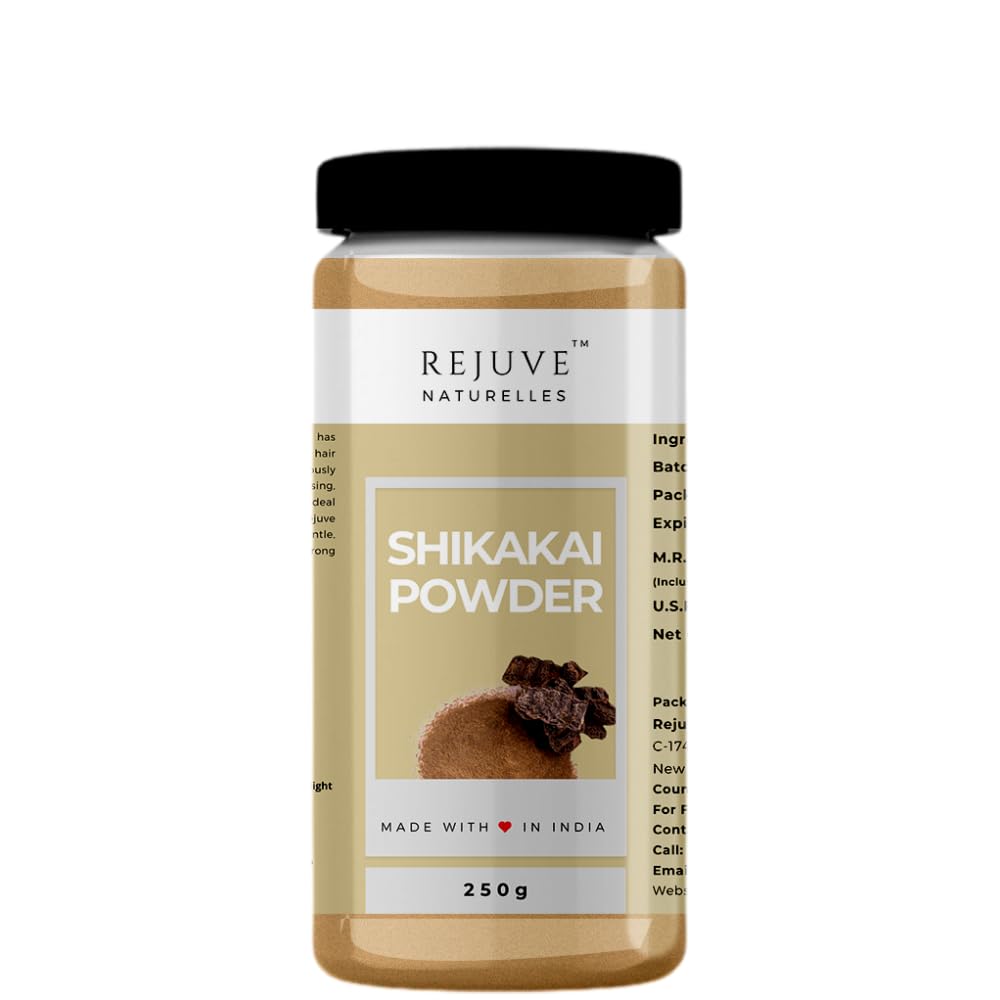 Rejuve Naturelles Shikakai Powder for Hair - 250 Gram Jar | Natural Cleanser and Conditioner for hair