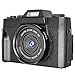 Digital Camera Vlogging Camera with 3.0inch Flip Screen, 30MP Ultra 2.7K HD Video Camera with Retractable Flashlight, 16X Powerful Zoom, Suitable for Wedding, Trip, Vlogging, Recording Life