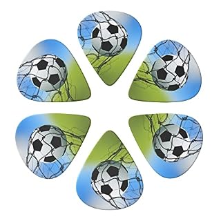 Soccer Network Lot de 6 médiators pour guitare acoustique, guitare électrique, basse, ukulélé – fins, moyens et épais. - Les Beatles, Paul McCartney, John Lennon, RIngo Starr, George Harrison Soccer Network Lot de 6 médiators pour guitare acoustique, guitare électrique, basse, ukulélé – fins, moyens et épais. – Image 4