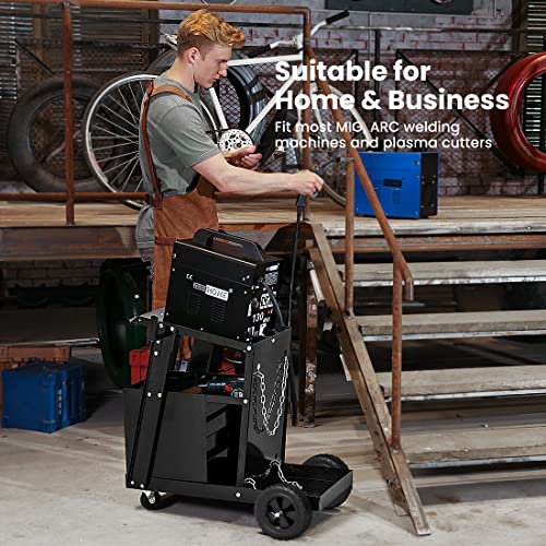 Vivohome VH687US Rolling Welding Cart With 4 Drawers Upgraded Wheels And Tank Storage thumb #1