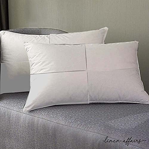 Image of Adjustable Hollow Fibre Sleeping Pillow Dream Fibre Pillow Bed Pillow Pillows for Sleeping Luxurious 2 Piece Microfiber Pillow Extra Soft Hotel Quality Pillow White and White17x27