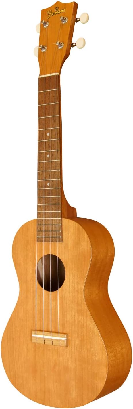 Famous FC-11G Concert Ukulele, Made in Japan, Famus, Cherry Wood, Classic, Easy to Use, Beginners