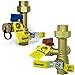 Kozyvacu 3/4-Inch IPS Isolator Tankless Water Heater Service Valve Kit with Clean Brass Construction (FNPTxFNPT)