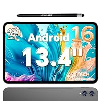 TECLAST T65 Tablet 13.4 Inch Android 16, 4G LTE, 26GB+128GB with Stylus Pen