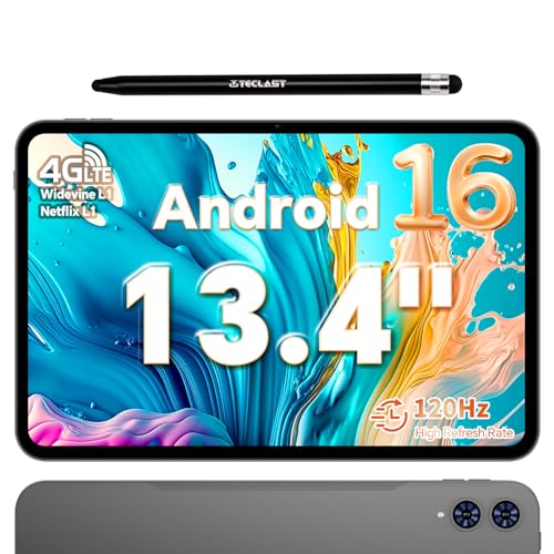 TECLAST T65 Tablet 13.4 Inch, 26GB+128GB/TF 1TB, Octa-Core 2.2GHz