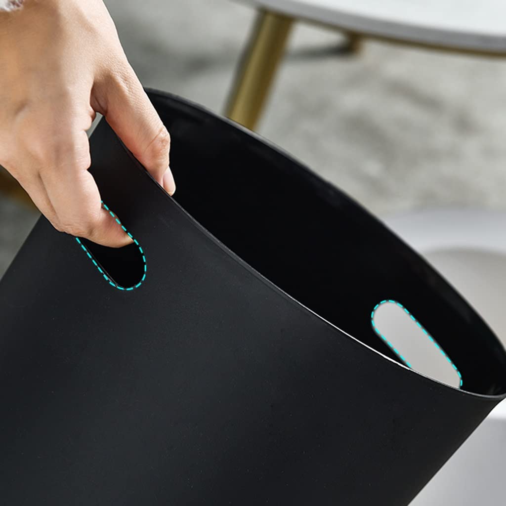 Mülleimer Runder Mülleimer kanal, perfekt for Badezimmer, Schlafzimmer, Büro, 8L12L Abfall & Recycling Küche(8l)