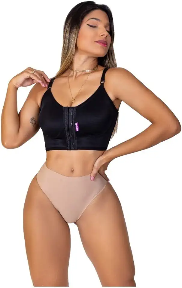 Sutiã Pós Cirurgico Reforçado Pós Operatório de Silicone e Mamoplastia