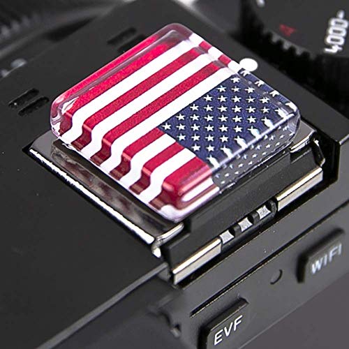 Foto&Tech Hot Shoe Cover Cap Compatible with Canon Nikon Sony Panasonic Fujifilm Olympus Pentax Sigma DSLR/SLR/Evil Camera (American Flag)