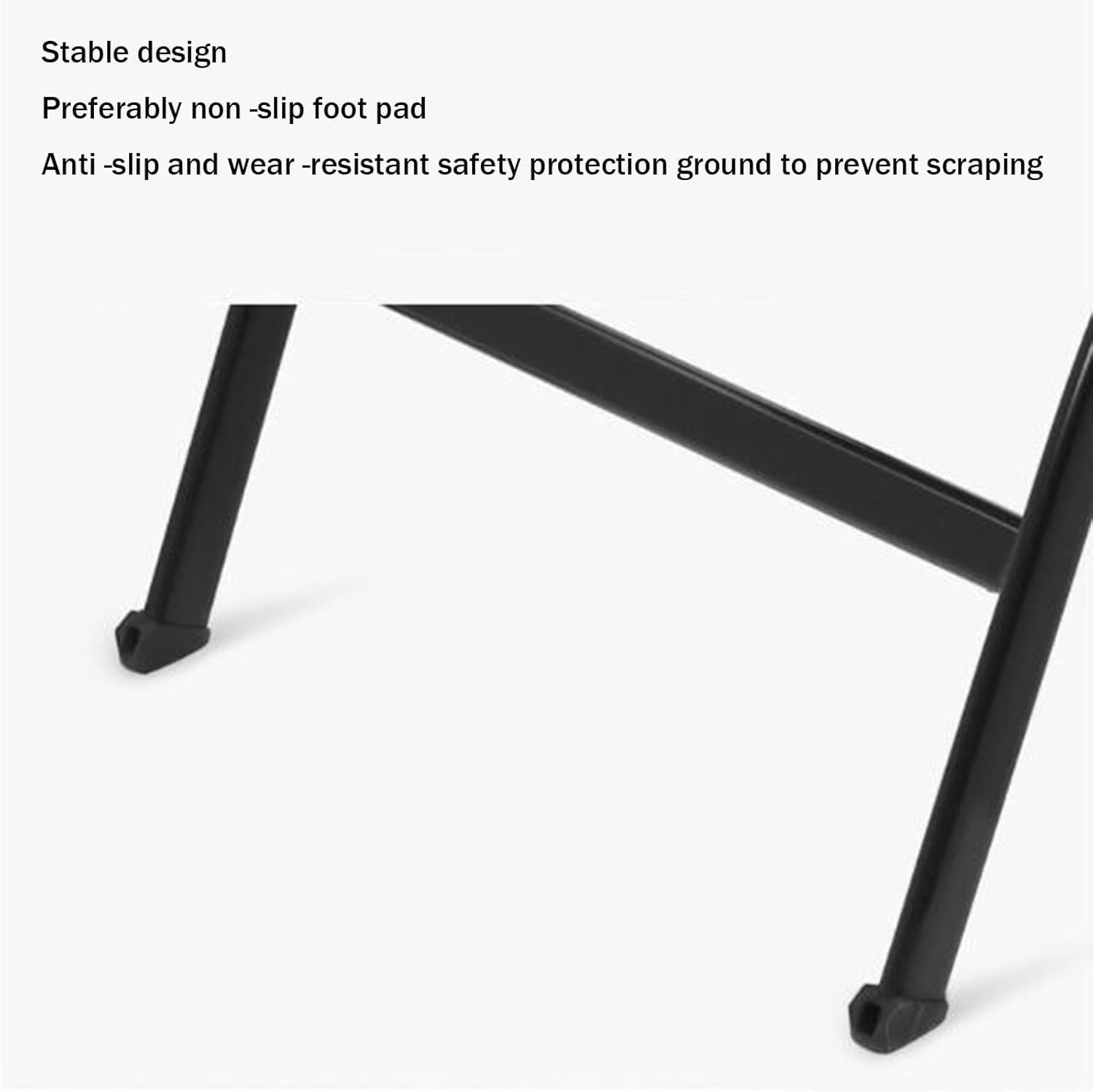 Folding Office Training Chair with Writing Board Ergonomic Back Seat Height 47cm Hollow Breathable Plastic Design Gray Color(Grau)