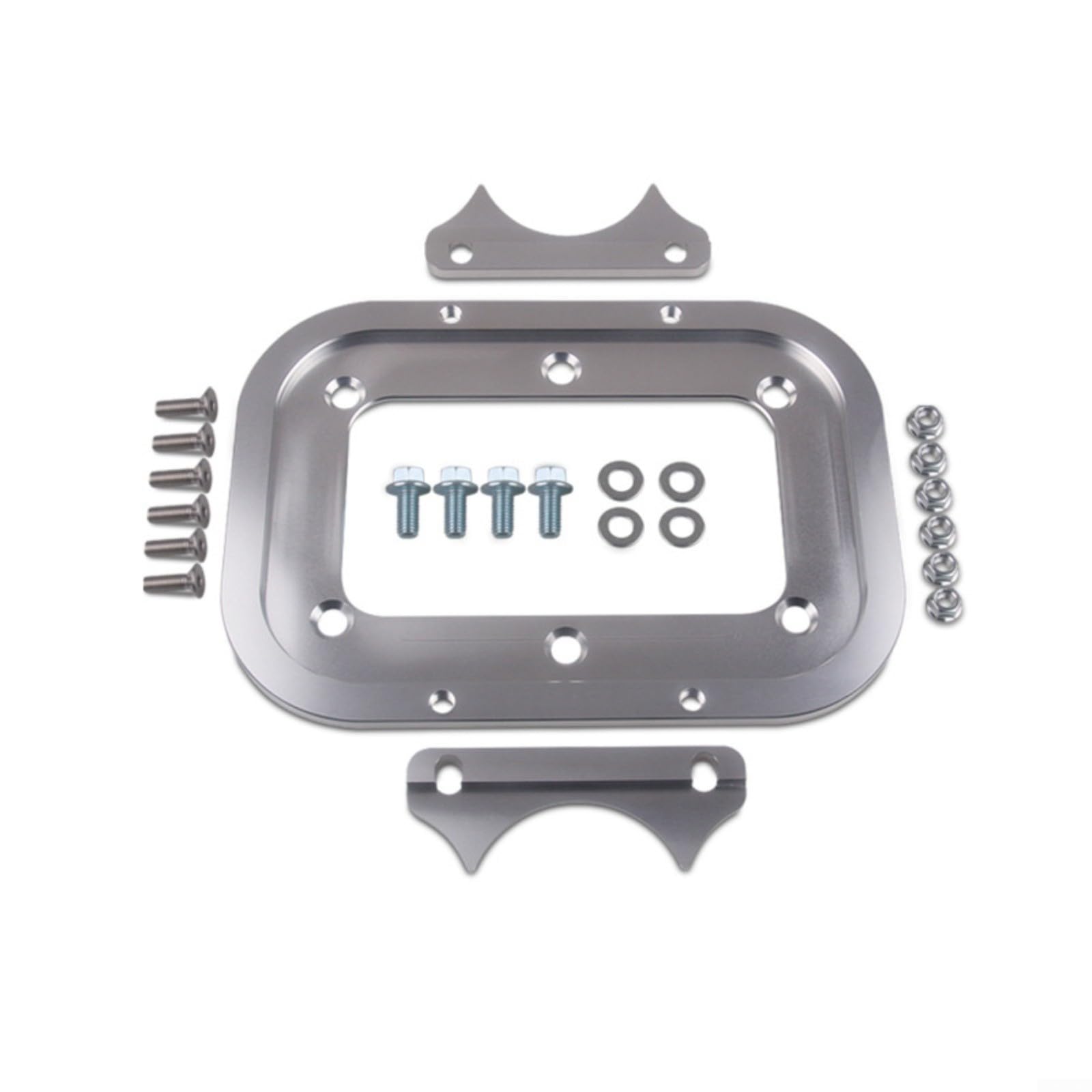 Lega di alluminio Vassoio di Trasferimento Batteria Staffa di Montaggio Per Optima 34/78 Argento Supporto Batteria Con Kit Hardware Leggero Supporto Stabile Per Auto Camion
