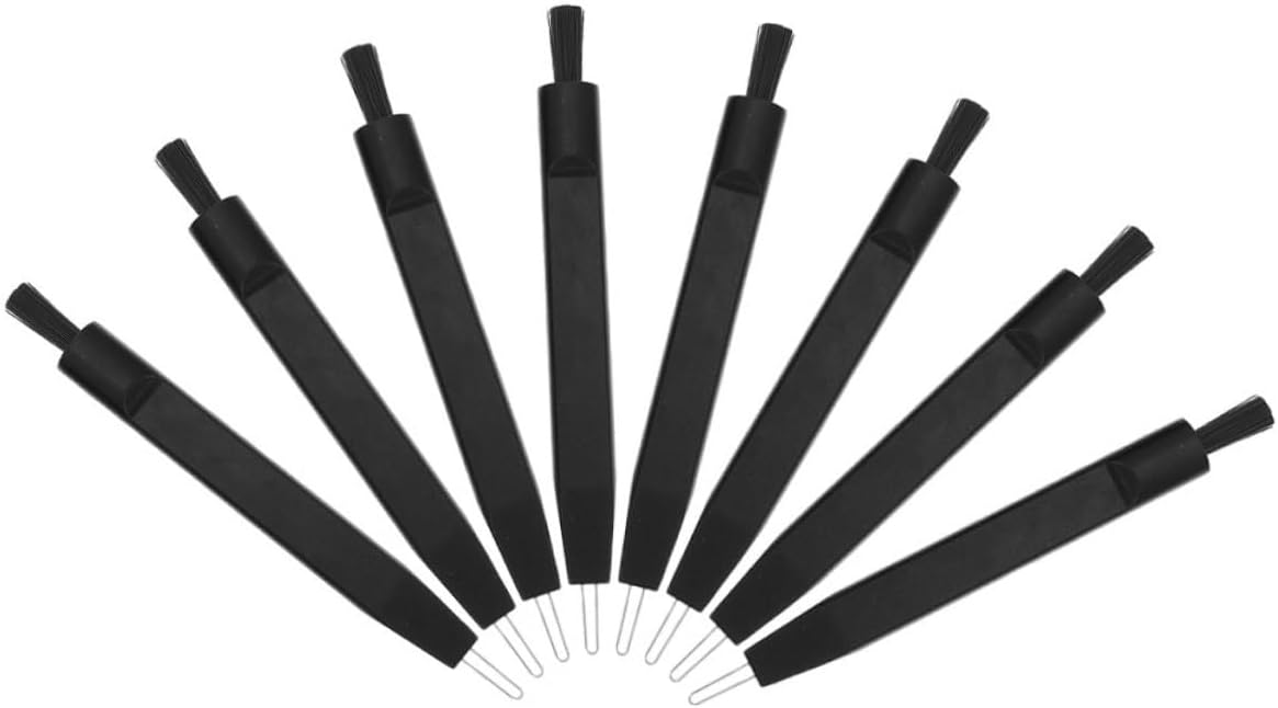 8pcs Hearing Device Cleaning Kit U-Shaped Hook Small Brushes for Ear Care Headphones and Earbuds Cleaning Tools for Hearing Devices and Accessories
