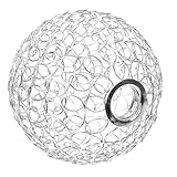 Lurrose Pantalla de Lámpara Colgante de Hierro Hueca Tipo Jaula Marco Metálico Vintage para Lámparas Colgantes Decoración Industrial para Hogar Restaurante y Hotel Globo