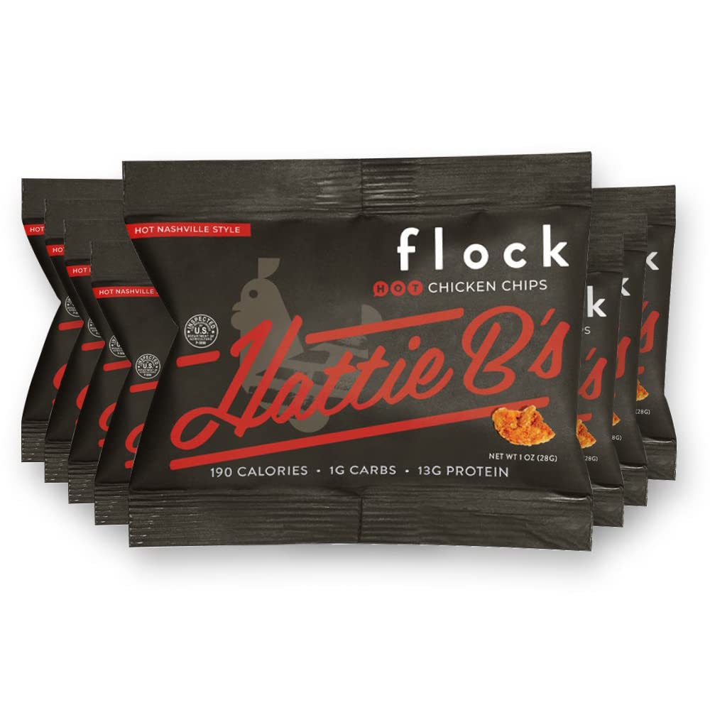 Buy Flock Keto Chicken Skin Chips Hattie Bs Nashville Hot Flavor