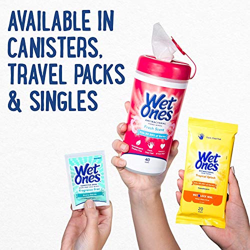 image for Wet Ones Antibacterial Hand Wipes, Fresh Scent, 48 Individually Wrappe