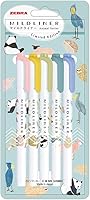 Vista 1 de Zebra Mildliner WKT7-AS-5C-B Resaltador, Juego de 5 Colores, Animal